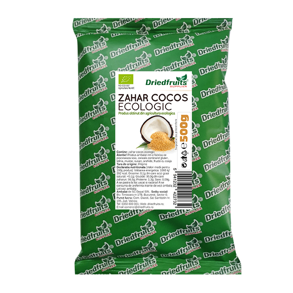 Zahar cocos BIO Driedfruits – 500 g Dried Fruits Produse Naturale pentru Patiserii, Cofetarii & Brutarii
